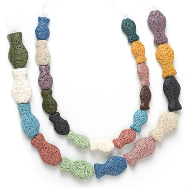 natural semi-precious stone colorful volcanic rock fish-shaped bead individuality jewelry make diy bracelet necklace accessories
natural semi-precious stone colorful volcanic rock fish-shaped bead individuality jewelry make diy bracelet necklace accessories