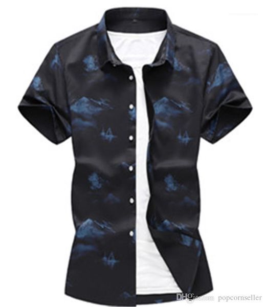 summer plus size mens short sleeved printed shirts colorful mens turn down collar clothing fashion mens shirts, White;black
summer plus size mens short sleeved printed shirts colorful mens turn down collar clothing fashion mens shirts, White;black