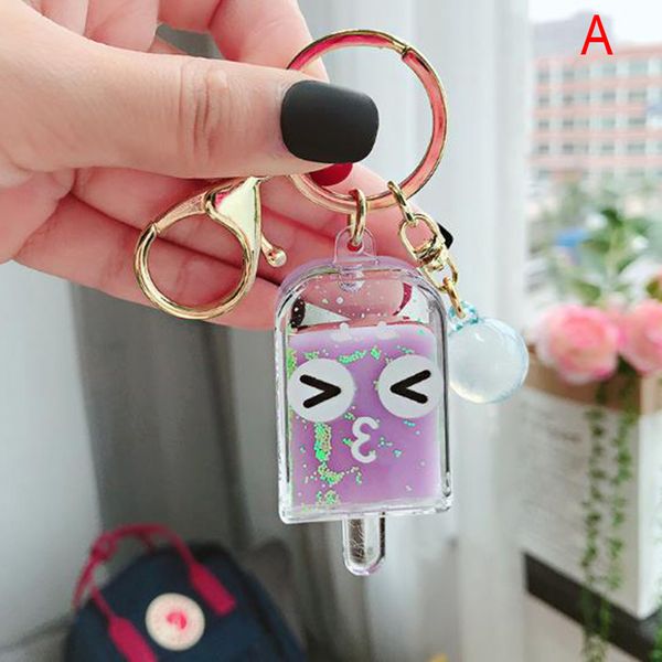 creative popsicle glitter key chain quicksand keychain liquid floating cream keyring backpack pendant couples gift new, Silver
creative popsicle glitter key chain quicksand keychain liquid floating cream keyring backpack pendant couples gift new, Silver