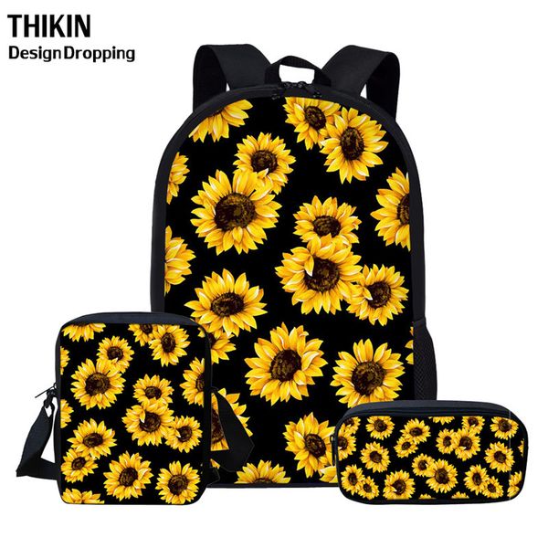 thikin cartoon sunflowers travel women backpacks teen girls school bags set 3pcs kids book bags children school mochila escolar
thikin cartoon sunflowers travel women backpacks teen girls school bags set 3pcs kids book bags children school mochila escolar