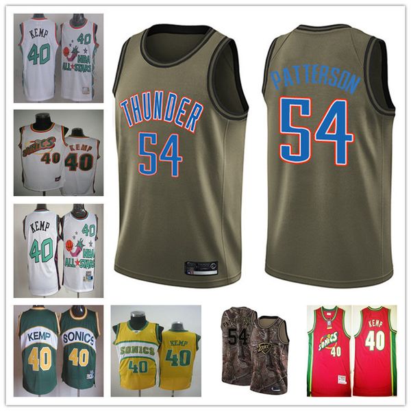 custom men's youth oklahoma city thunder 40 shawn kemp 54 patrick patterson red throwback basketball edition nba jersey, Black
custom men's youth oklahoma city thunder 40 shawn kemp 54 patrick patterson red throwback basketball edition nba jersey, Black