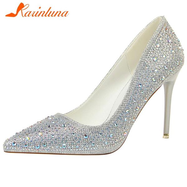 dress shoes karin high thin heels bridal pumps shallow pointed toe women 2021 trendy crystal decorating woman, Black
dress shoes karin high thin heels bridal pumps shallow pointed toe women 2021 trendy crystal decorating woman, Black