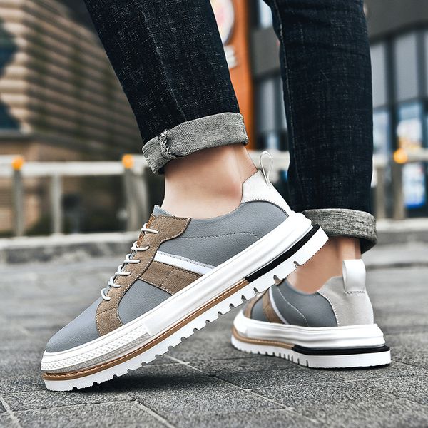 men shoes fashion genuine leather oxfords breathable autumn lace up comfortable casual shoes flats outdoor men sneakers, Black
men shoes fashion genuine leather oxfords breathable autumn lace up comfortable casual shoes flats outdoor men sneakers, Black
