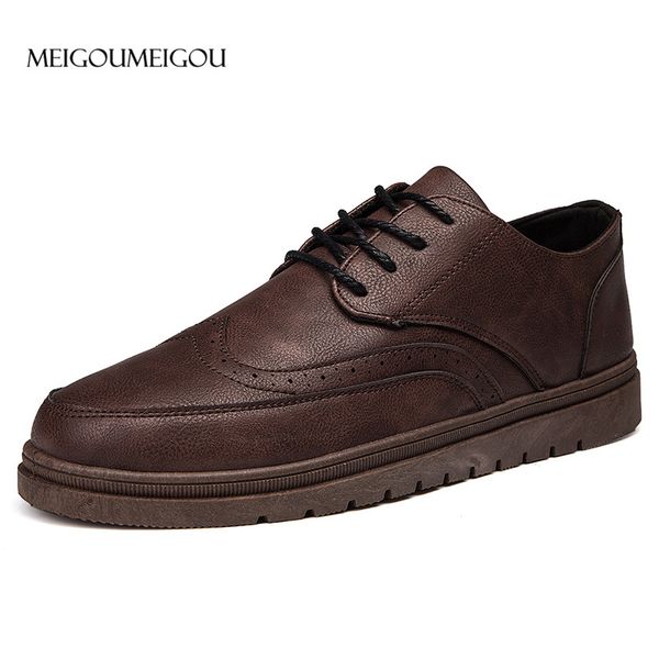 meigoumeigou fashion brand men's business dress brogue shoes for wedding party retro leather black brown round toe oxford shoes
meigoumeigou fashion brand men's business dress brogue shoes for wedding party retro leather black brown round toe oxford shoes
