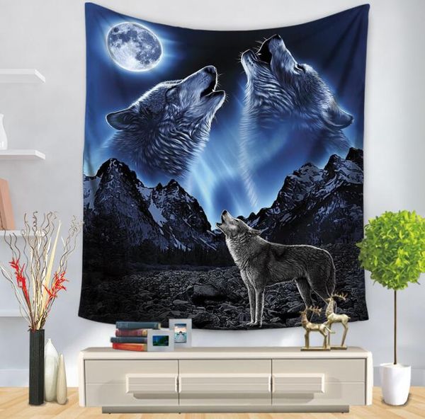 130x150cm Wolf Pattern Tapestry Beach Towel Yoga Mat Tablecloth Wall Hanging Decoration
130x150cm Wolf Pattern Tapestry Beach Towel Yoga Mat Tablecloth Wall Hanging Decoration