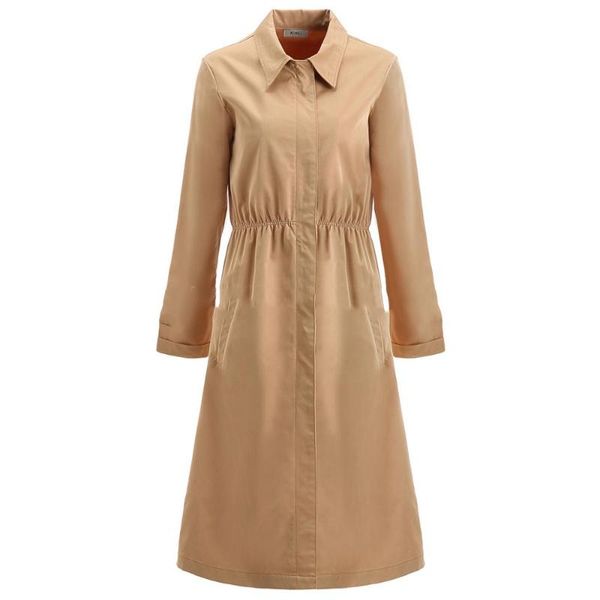 women's trench coats autumn winter style elegant fold-down collar women coat longer section jacket khaki comfortable wild, Tan;black
women's trench coats autumn winter style elegant fold-down collar women coat longer section jacket khaki comfortable wild, Tan;black