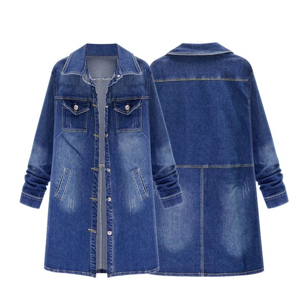 women blue denim jacket autumn winter casual loose oversize jeans coat retro jean jacket fall women long coat chaqueta vaquera, Black;brown
women blue denim jacket autumn winter casual loose oversize jeans coat retro jean jacket fall women long coat chaqueta vaquera, Black;brown