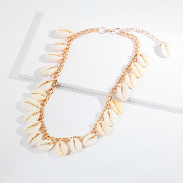 gold silver chain bohemian shell choker necklace vintage blue stone beads natural shell choker boho beach jewelry for women, Golden;silver
gold silver chain bohemian shell choker necklace vintage blue stone beads natural shell choker boho beach jewelry for women, Golden;silver