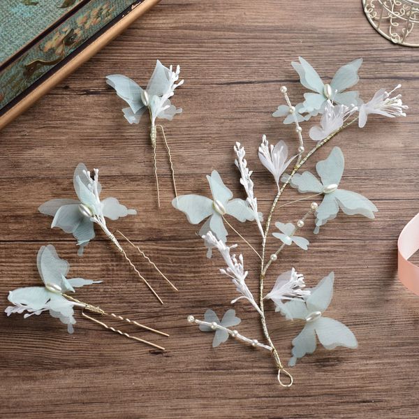 bride hair band pearl green white butterfly head band hairpins headdress wedding bridal accessories tiara party ornaments u348, Golden;white
bride hair band pearl green white butterfly head band hairpins headdress wedding bridal accessories tiara party ornaments u348, Golden;white