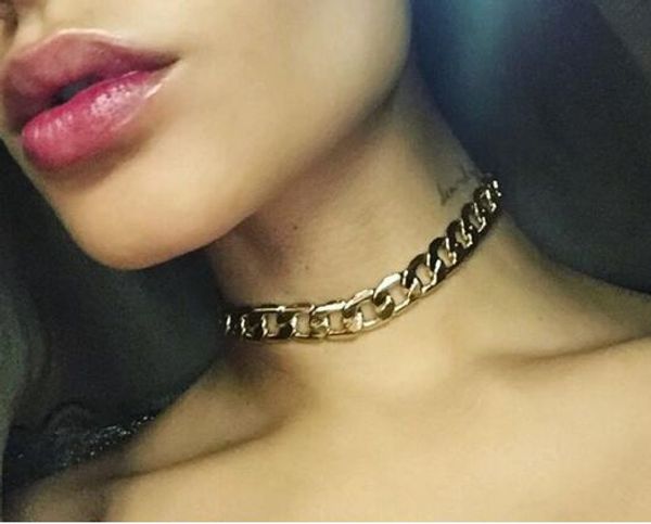 fashion-chokers necklaces luxury gold chain statement necklace collar chokers chain punk pendants necklace for women jewelry christmas gift, Silver
fashion-chokers necklaces luxury gold chain statement necklace collar chokers chain punk pendants necklace for women jewelry christmas gift, Silver