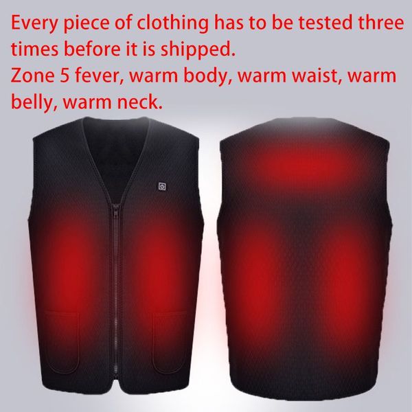 unsiex usb infrared heating vest jacket winter flexible electric thermal clothing waistcoat for outdoor fishing hiking, Black
unsiex usb infrared heating vest jacket winter flexible electric thermal clothing waistcoat for outdoor fishing hiking, Black