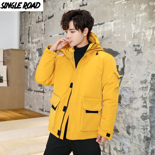 single road winter jacket men 2019 fashion streetwear men solid coat casual outdoor hooded down jacket parka windbreaker coat, Black
single road winter jacket men 2019 fashion streetwear men solid coat casual outdoor hooded down jacket parka windbreaker coat, Black