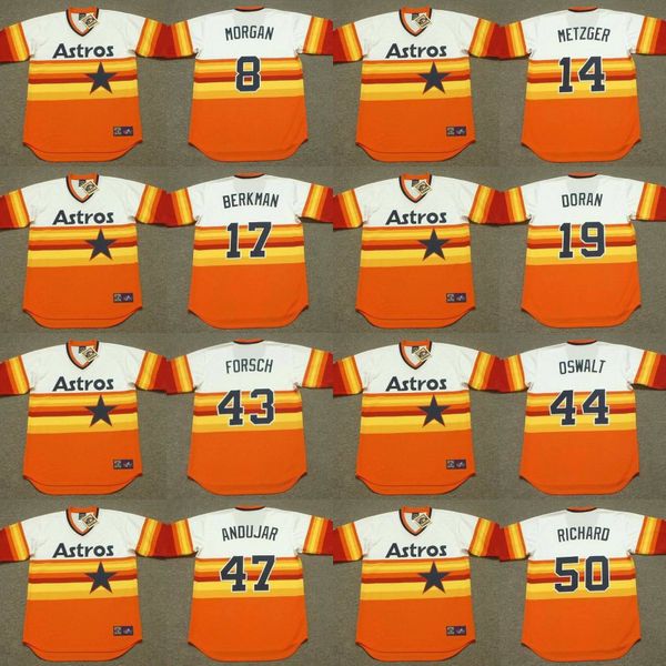 houston 17 lance berkman 43 ken forsch 8 joe morgan 50 j.r. richard 19 bill doran 44 roy oswalt 14 roger metzger baseball jersey stitched, Black
houston 17 lance berkman 43 ken forsch 8 joe morgan 50 j.r. richard 19 bill doran 44 roy oswalt 14 roger metzger baseball jersey stitched, Black