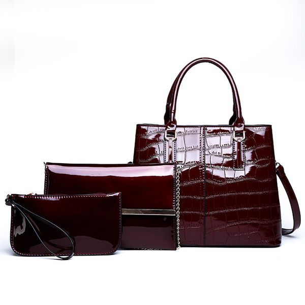 new women's shoulder bag 3 pcs set composite bag pu leather patent leather ladies trend messenger handbag #197532
new women's shoulder bag 3 pcs set composite bag pu leather patent leather ladies trend messenger handbag #197532