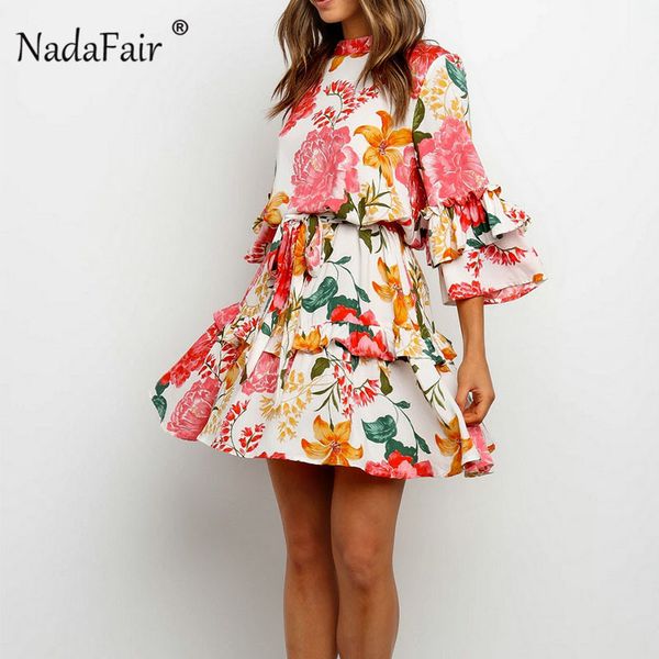 nadafair print floral ruffle wrap dress 2020 boho a-line chiffon short dress flare sleeve lace up summer mini sundress holiday, Black;gray
nadafair print floral ruffle wrap dress 2020 boho a-line chiffon short dress flare sleeve lace up summer mini sundress holiday, Black;gray