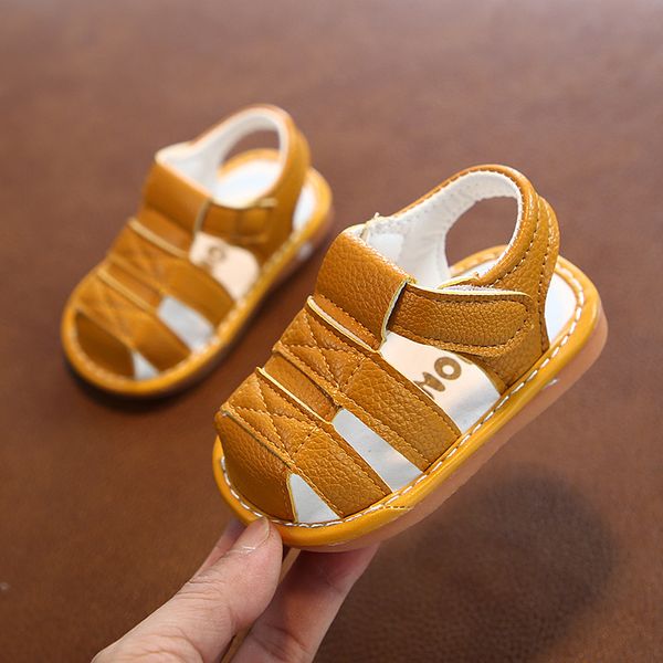 2020 summer new soft-bottomed children's sandals baotou male and girl baby sandals called baby shoes, Black;red
2020 summer new soft-bottomed children's sandals baotou male and girl baby sandals called baby shoes, Black;red