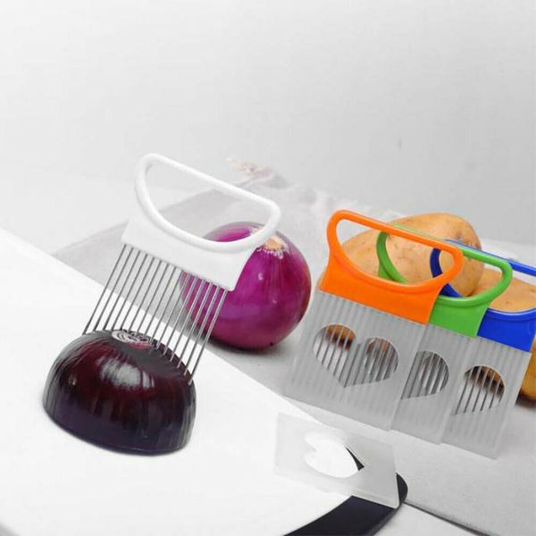 shrendders slicers stainless steel kitchen tool cutting aid holder creative tomato onion slicer vegetable fruit cutter 10.7*8cm
shrendders slicers stainless steel kitchen tool cutting aid holder creative tomato onion slicer vegetable fruit cutter 10.7*8cm