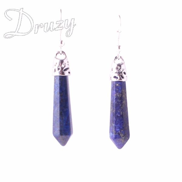12pair/lot amethysts lapis lazuli natural stone hexagonal prism crystal earrings multicolor point healing jewelry ing, Silver
12pair/lot amethysts lapis lazuli natural stone hexagonal prism crystal earrings multicolor point healing jewelry ing, Silver