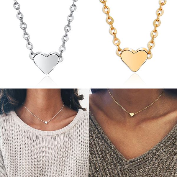 heart pendant women girl clavicle necklace adjustable alloy neck decorative jewelry birthday gift, Silver
heart pendant women girl clavicle necklace adjustable alloy neck decorative jewelry birthday gift, Silver