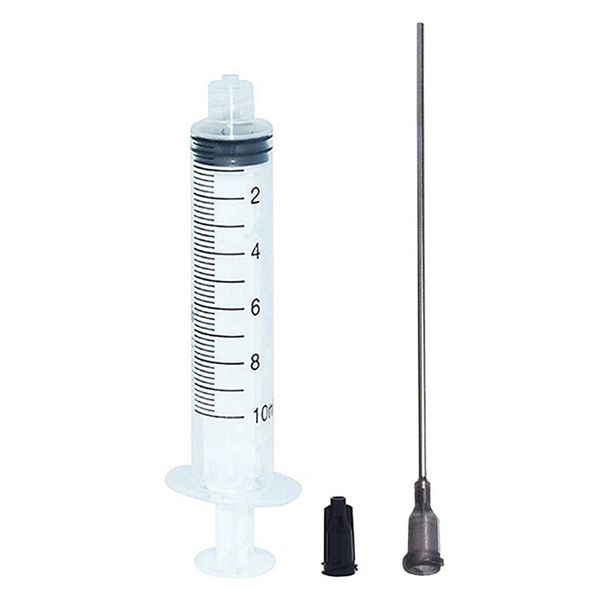 10cc syringe luer lock up+16g blunt tip needle length 10cm pack of 10
10cc syringe luer lock up+16g blunt tip needle length 10cm pack of 10