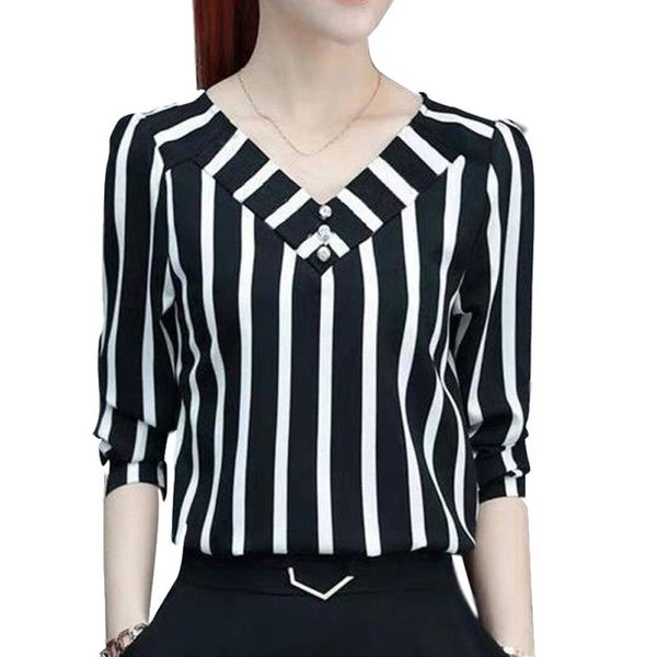 autumn fall office ladies office blouses female long sleeve women striped blouse shirt, White
autumn fall office ladies office blouses female long sleeve women striped blouse shirt, White