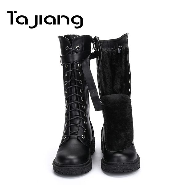 ta jiang fashion warm plush winter women mid-calf boots for women shoes leather lace-up autumn zip motorcycle boots shoes woman, Black
ta jiang fashion warm plush winter women mid-calf boots for women shoes leather lace-up autumn zip motorcycle boots shoes woman, Black