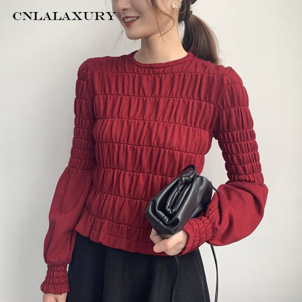 knit sweater women autumn spring puff sleeved sweater euro-american fashion chic elegant solid color jumper pull femme, White;black
knit sweater women autumn spring puff sleeved sweater euro-american fashion chic elegant solid color jumper pull femme, White;black