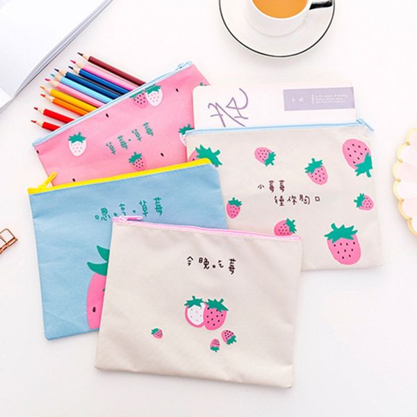 kawaii strawberry business document zipper file pocket organizer pen makeup storage bag school office supplies random delivery
kawaii strawberry business document zipper file pocket organizer pen makeup storage bag school office supplies random delivery