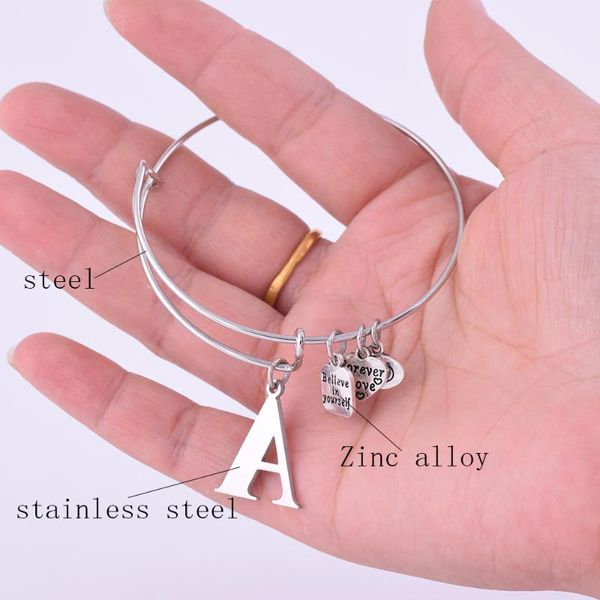 2020 расширяемый из нержавеющей стали браслет диаметр ancient silver a-z браслет исходное письмо charm регулируемый браслет провода, Black
2020 расширяемый из нержавеющей стали браслет диаметр ancient silver a-z браслет исходное письмо charm регулируемый браслет провода, Black