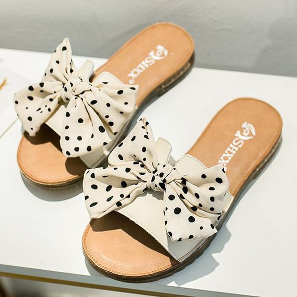 slippers polka dot silk bow-knot genuine leather flipflops shoes women fairy slip on slides sweet outside low heels woman 2021, Black
slippers polka dot silk bow-knot genuine leather flipflops shoes women fairy slip on slides sweet outside low heels woman 2021, Black