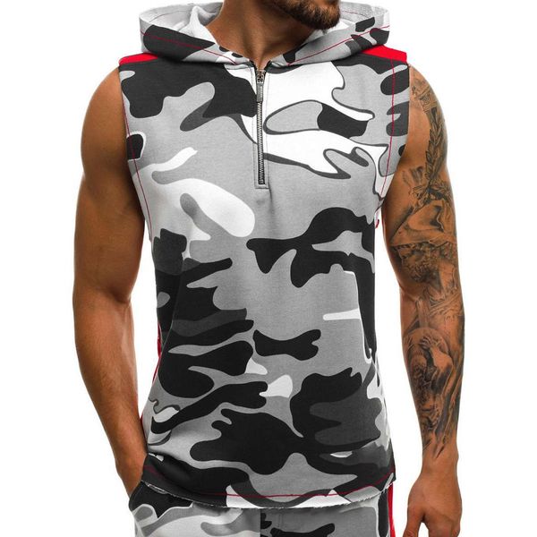 men's camouflage sleeveless hoodie men hoodies sweatshirt tracksuit poleron hombre d90528, Black
men's camouflage sleeveless hoodie men hoodies sweatshirt tracksuit poleron hombre d90528, Black