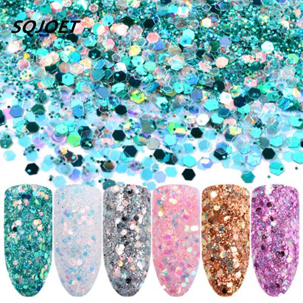 6 pcs/ set nail glitter magic color flash powder sequins light therapy bright pink nail polish decoration makeup tools, Silver;gold
6 pcs/ set nail glitter magic color flash powder sequins light therapy bright pink nail polish decoration makeup tools, Silver;gold