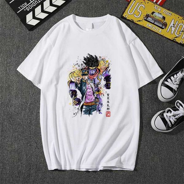 cool men/women t shirt jojo bizarre graphic print adventure cool japanese anime style soft plus-size tee top, White
cool men/women t shirt jojo bizarre graphic print adventure cool japanese anime style soft plus-size tee top, White