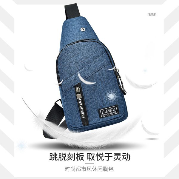 2019 fall new men's business single shoulder bag waterproof canvas chest bag male cycling chest
2019 fall new men's business single shoulder bag waterproof canvas chest bag male cycling chest