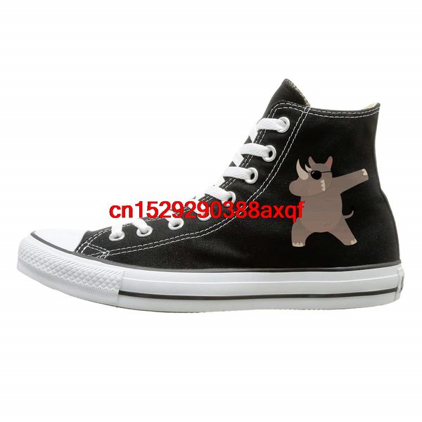 canvas shoes rhino with sunglasses dabbing classics high-lace ups sport sneakers for unisex, Black
canvas shoes rhino with sunglasses dabbing classics high-lace ups sport sneakers for unisex, Black