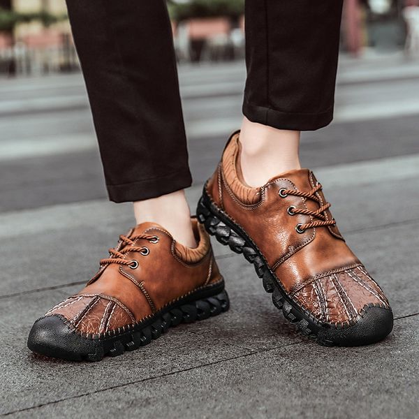 genuine leather mens walking shoes male work safety office business fashion flats loafers outdoor sneakers moccasins size 39-48, Black
genuine leather mens walking shoes male work safety office business fashion flats loafers outdoor sneakers moccasins size 39-48, Black
