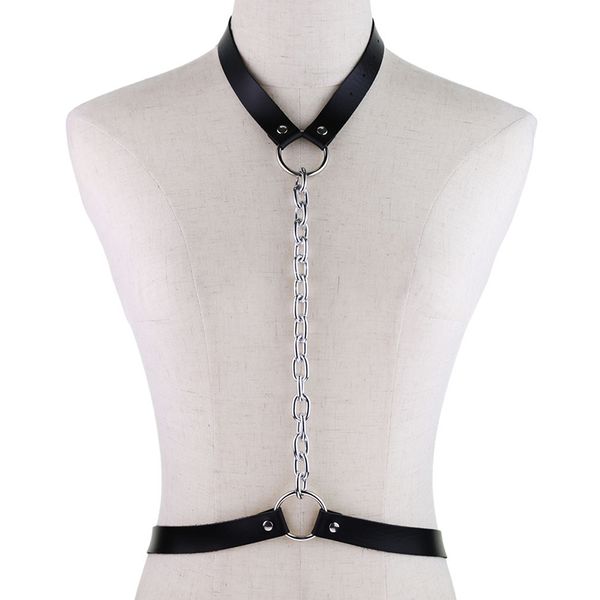 clubwear harness chain belts pu leather strappy body chest bust garter belt roleplay costume garters for women, Black;white
clubwear harness chain belts pu leather strappy body chest bust garter belt roleplay costume garters for women, Black;white