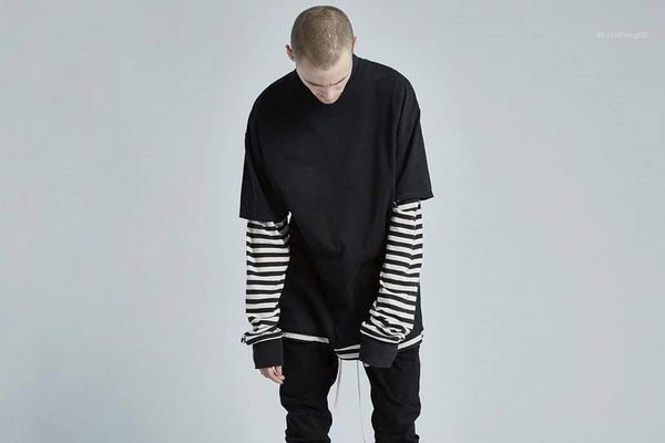 черно-белые полосы печать mens конструктора толстовка мода over размера mens длинных панели фуфайки вскользь самцы одежды, Black
черно-белые полосы печать mens конструктора толстовка мода over размера mens длинных панели фуфайки вскользь самцы одежды, Black