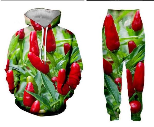 two piece set men women casual tracksuits 3d printing chili fashion hoodies hooded+pants sweatshirt us0117, Gray
two piece set men women casual tracksuits 3d printing chili fashion hoodies hooded+pants sweatshirt us0117, Gray