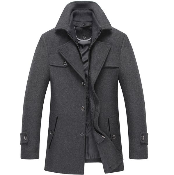 new style winter wool coat slim fit jackets mens casual warm outerwear jacket and coat men pea size m-4xl, Black
new style winter wool coat slim fit jackets mens casual warm outerwear jacket and coat men pea size m-4xl, Black