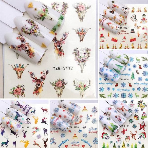 10pcs christmas pattern for nail art decorations water sticker sets santa claus manicure slider nail decals polish, Black
10pcs christmas pattern for nail art decorations water sticker sets santa claus manicure slider nail decals polish, Black