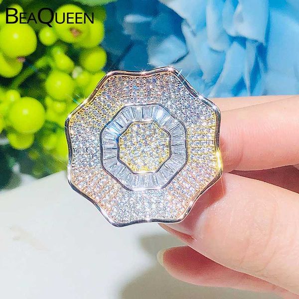 beaqueen 3 тона большие помолвки обручальные кольца цветка для женщин кубический циркон дубай аксессуары палец кольцо ювелирные изделия r100, Slivery;golden
beaqueen 3 тона большие помолвки обручальные кольца цветка для женщин кубический циркон дубай аксессуары палец кольцо ювелирные изделия r100, Slivery;golden
