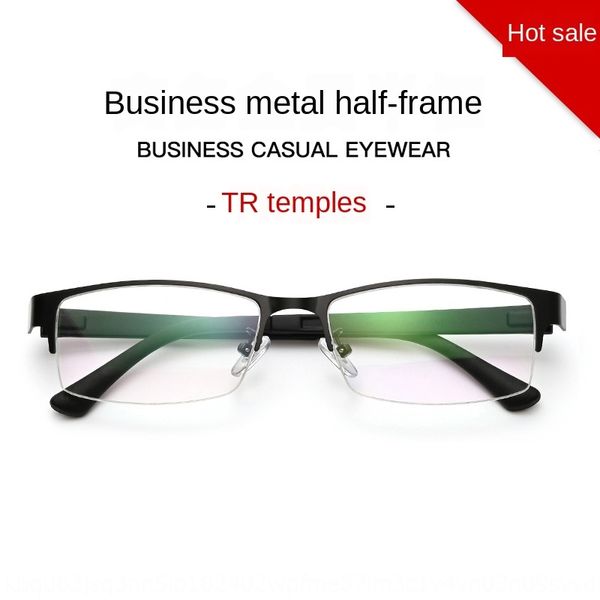 metal half- myopia business men's plain square frame tr glasses leg glasses frame 8053, Silver
metal half- myopia business men's plain square frame tr glasses leg glasses frame 8053, Silver