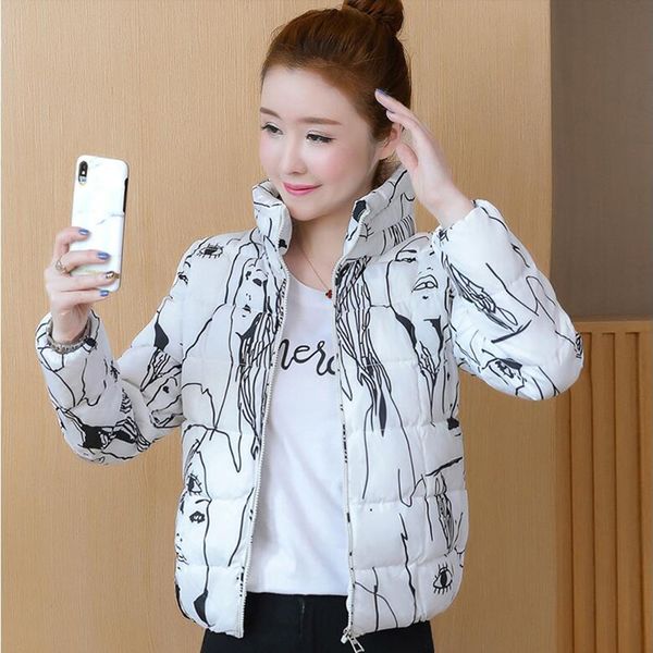 2019 winter & spring women jacket short down outwear female winter coat cotton padded warm jacket outwear women down coat, Black;brown 
2019 winter & spring women jacket short down outwear female winter coat cotton padded warm jacket outwear women down coat, Black;brown