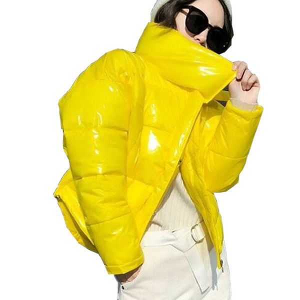 2019 glossy winter down cotton padded jacket for women thick bright black short shiny jacket yellow red cotton parkas, Black;brown
2019 glossy winter down cotton padded jacket for women thick bright black short shiny jacket yellow red cotton parkas, Black;brown