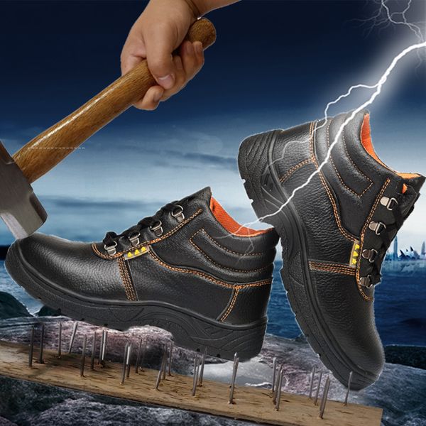 men's work safety shoes steel toe cap boots waterproof lightweight breathable anti-slip steel puncture sneakers man new 2019, Black
men's work safety shoes steel toe cap boots waterproof lightweight breathable anti-slip steel puncture sneakers man new 2019, Black