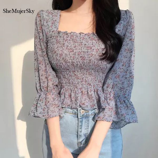 shemujersky women sweet chiffon blouse square collar elastic flare sleeve summer slim shirts womens blusas 2020, White
shemujersky women sweet chiffon blouse square collar elastic flare sleeve summer slim shirts womens blusas 2020, White