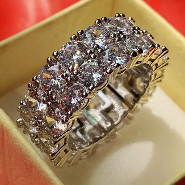 hip hop brand new original retro jewelry 925 sterling silver double row white clear 5a cubic zirconia wedding band ring for men women, Slivery;golden
hip hop brand new original retro jewelry 925 sterling silver double row white clear 5a cubic zirconia wedding band ring for men women, Slivery;golden