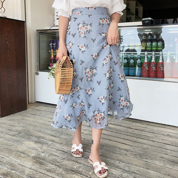 beach summer floral print women skirts elegant high waist chiffon a-line polka dot female vestidos 2019 excellent quality, Black
beach summer floral print women skirts elegant high waist chiffon a-line polka dot female vestidos 2019 excellent quality, Black