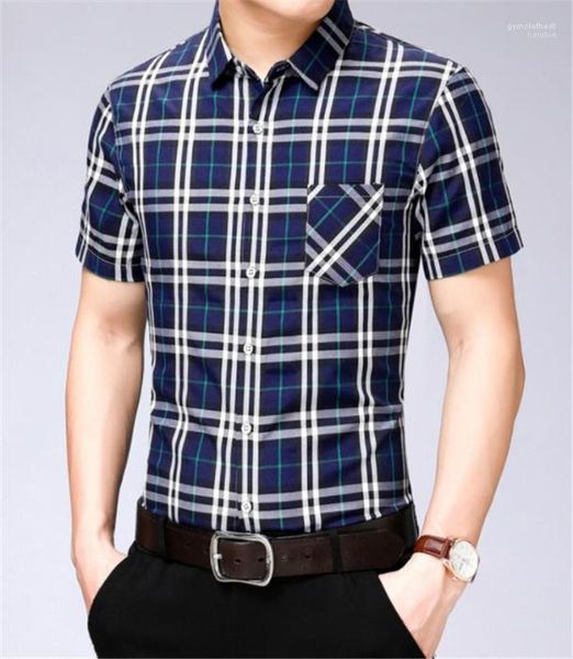 single breasted mens casual shirts plaid print lapel neck mens shirts summer short sleeve, White;black
single breasted mens casual shirts plaid print lapel neck mens shirts summer short sleeve, White;black